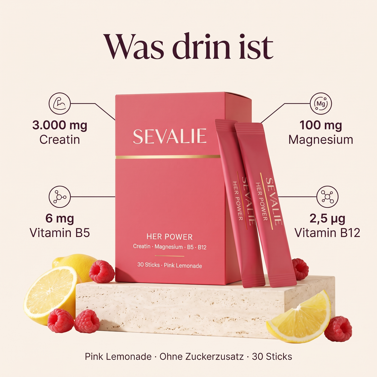 Was drin ist – Her Power Inhaltsstoffe